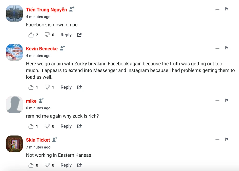 Nhiều người dùng trên thế giới than phiền về sự cố sập mạng. Ảnh: MINH HOÀNG