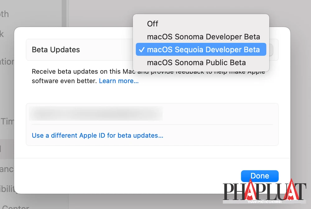 Cách cài đặt macOS Sequoia 15 beta. Ảnh: TIỂU MINH