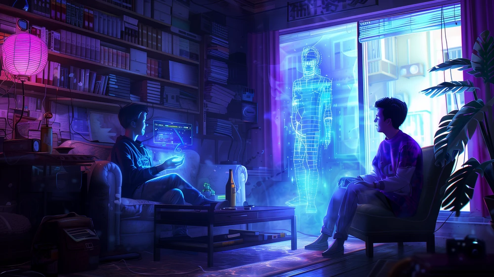 Tin công nghệ 24-6: AI không phải là ngày tận thế. Ảnh: MidJourney