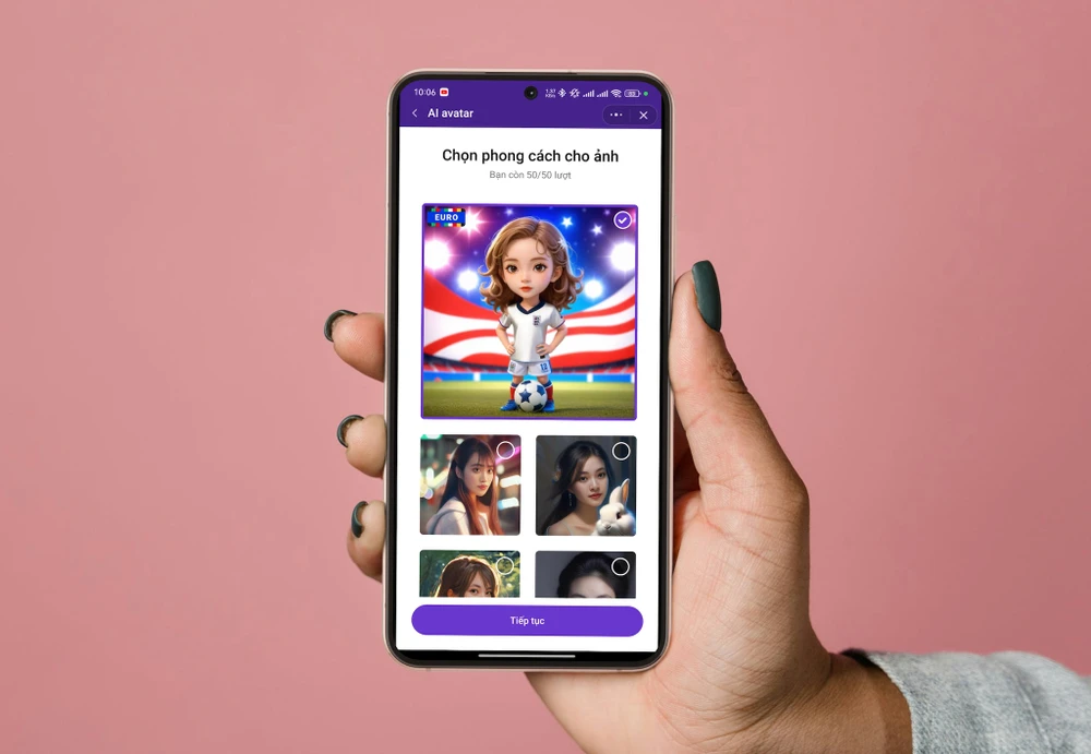 Tạo ảnh đại diện Zalo bằng AI. Ảnh: MINH HOÀNG