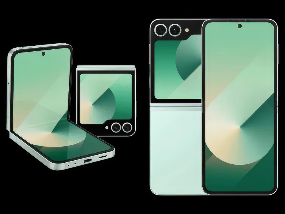Thiết kế và màu sắc của Samsung Galaxy Z Flip 6. Ảnh: Evleaks