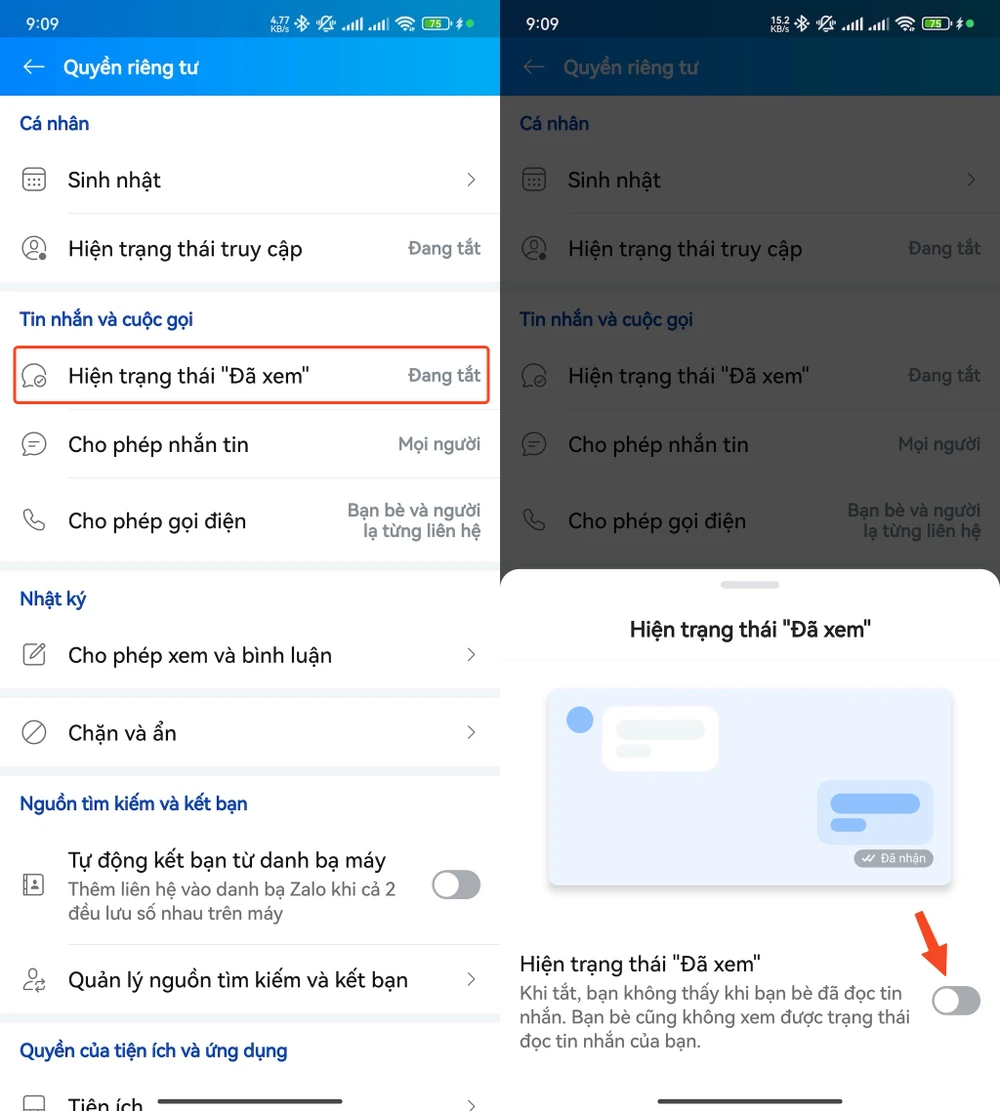 Cách đọc tin nhắn Zalo mà người khác không biết. Ảnh: MINH HOÀNG