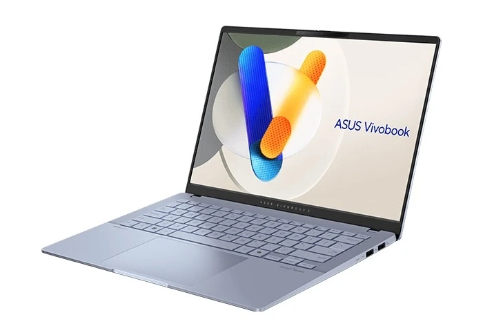 Laptop Asus Vivobook nổi bật với màn hình OLED, thiết kế mỏng nhẹ.