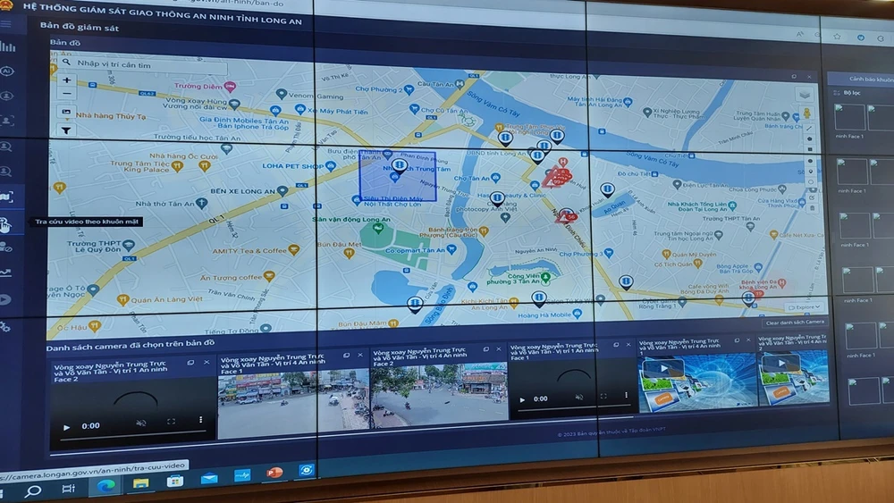 Camera giám sát giao thông tại TP Tân An (Long An).