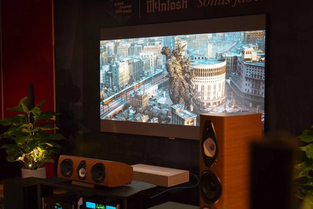 Xu hướng xây dựng rạp phim tại gia ngày càng phổ biến. Ảnh: TIỂU MINH