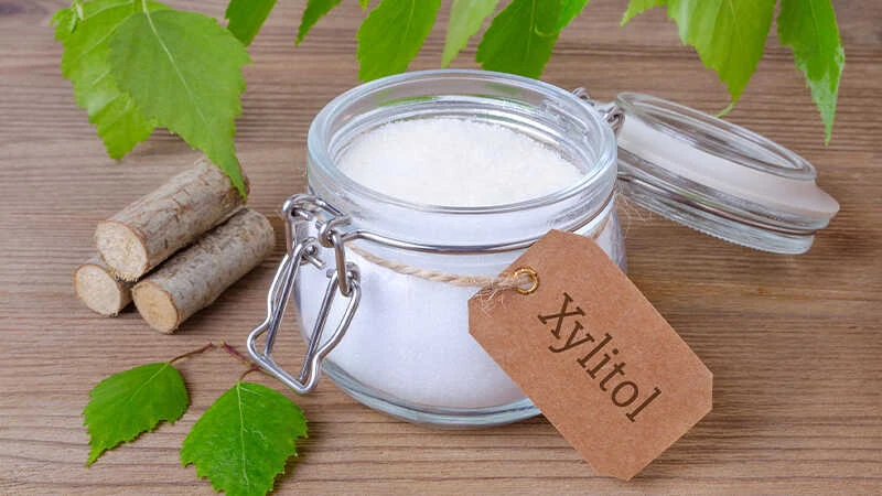 Chất thay thế đường xylitol được sử dụng phổ biến. Ảnh minh họa