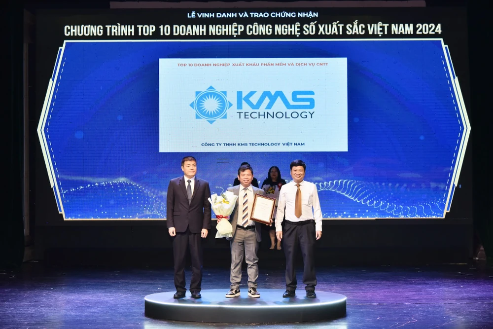 KMS Technology lọt vào Top 10 doanh nghiệp công nghệ số xuất sắc Việt Nam 2024.