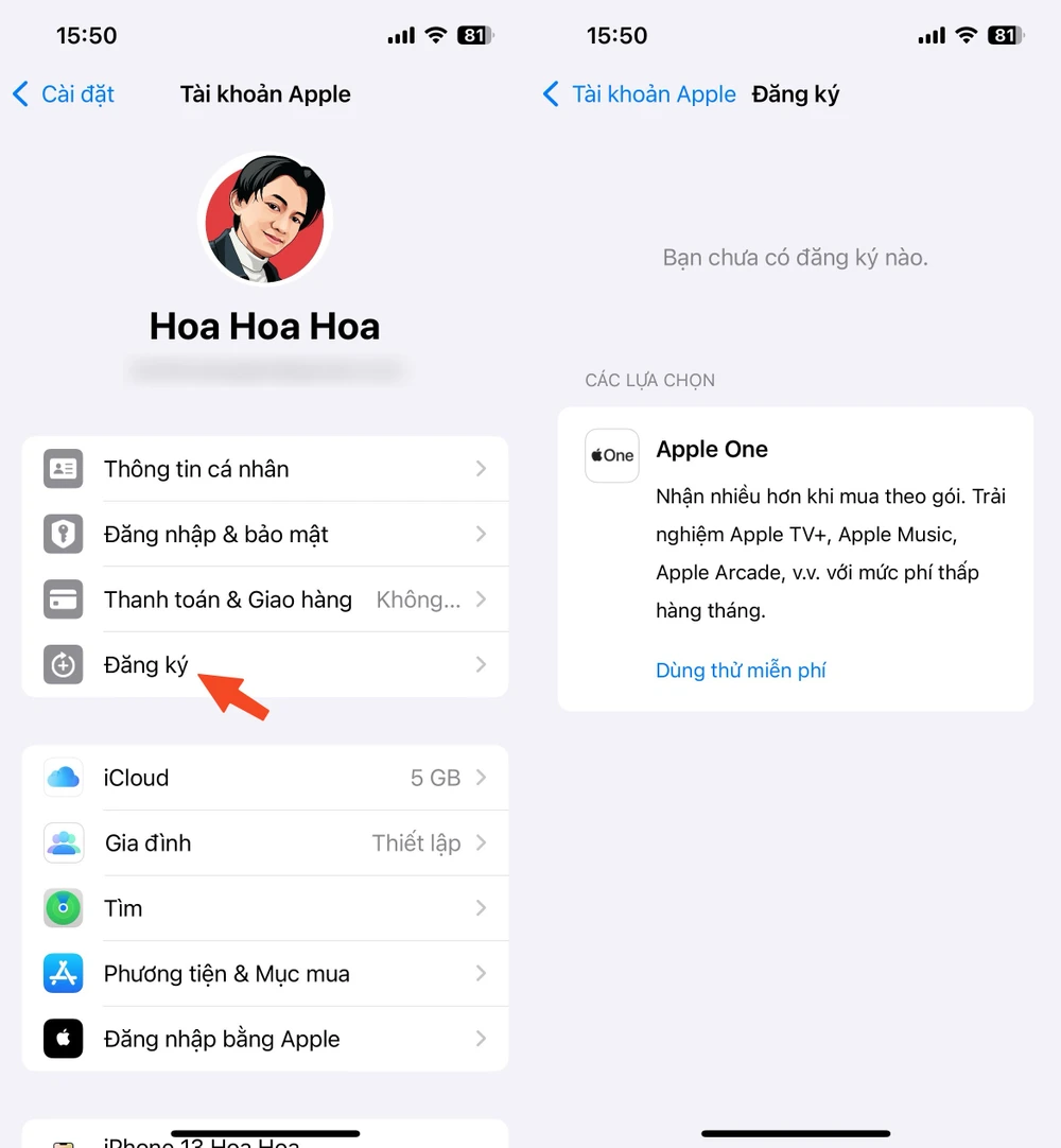 Kiểm soát việc đăng ký các ứng dụng trên iPhone để tránh mất tiền oan uổng. Ảnh: TIỂU MINH