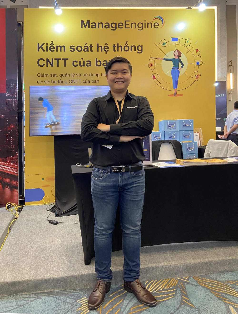 Chuyên gia Phạm Huân, giám đốc kỹ thuật khu vực của ManageEngine. Ảnh: NVCC