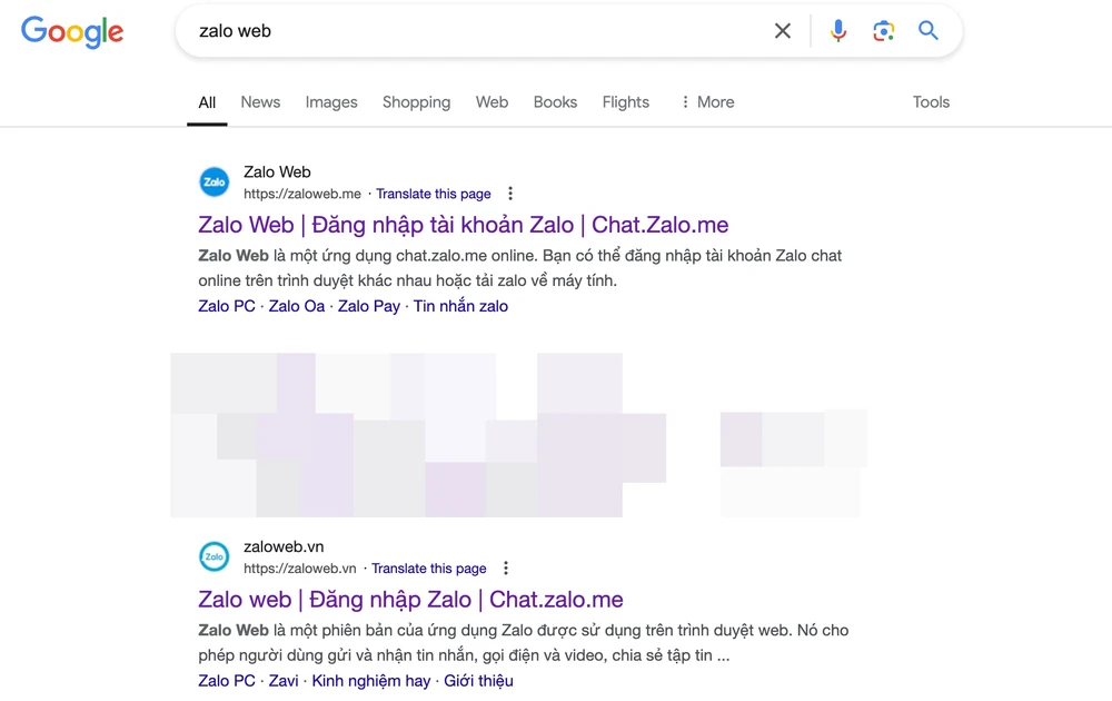 Tin công nghệ 9-10: Cảnh giác các website Zalo giả mạo. Ảnh: TIỂU MINH