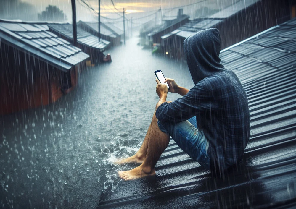 Sử dụng ứng dụng What3words để được cứu hộ dễ dàng hơn. Ảnh: AI