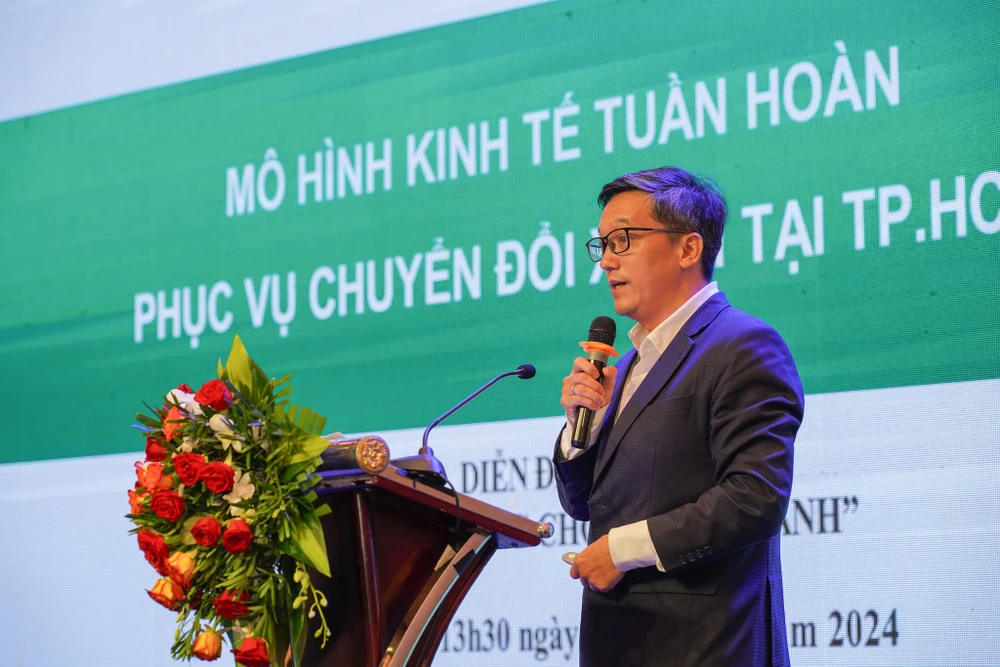 PSG.TS Nguyễn Hồng Quân, Viện trưởng Viện Kinh tế tuần hoàn, Đại học Quốc gia TP.HCM. Ảnh: MINH HOÀNG