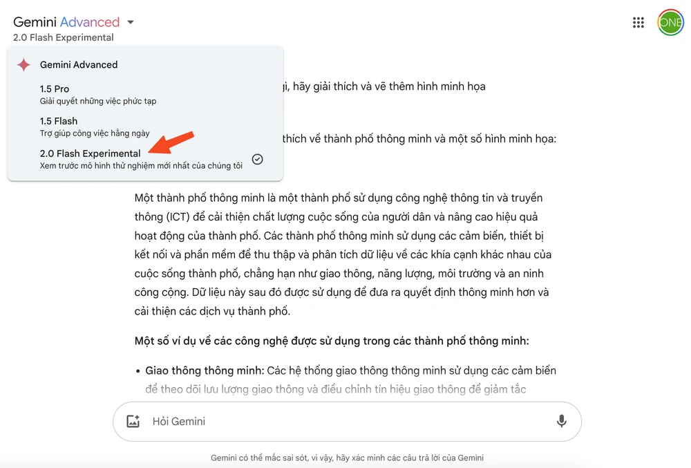 Cách sử dụng Google Gemini 2.0 Flash. Ảnh: TIỂU MINH