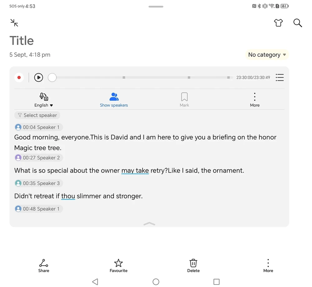 Tính năng ghi chú thông minh trên điện thoại.