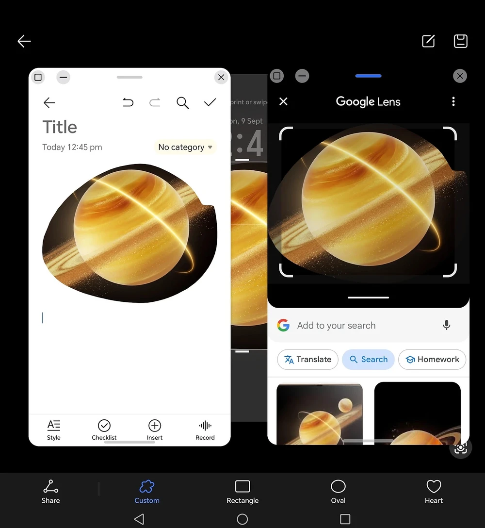 Tính năng Circle To Do More (vẽ vòng tròn để làm nhiều hơn).