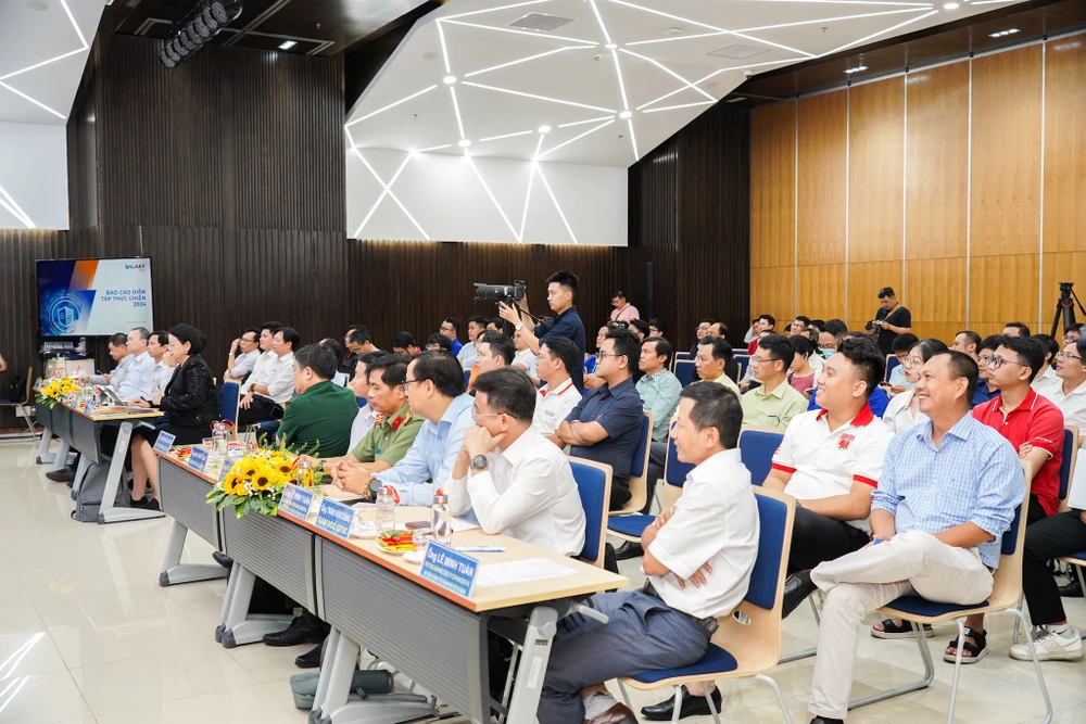 Cuộc diễn tập năm nay không có giải Nhất, có hai đội đồng đạt giải Nhì, một giải Ba và 3 đội đạt giải khuyến khích. Ảnh: TIỂU MINH