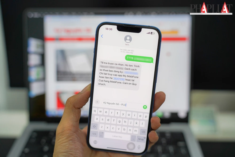 Cách kiểm tra thông tin CCCD của bạn đang được sử dụng để đăng ký bao nhiêu số điện thoại. Ảnh: MINH HOÀNG