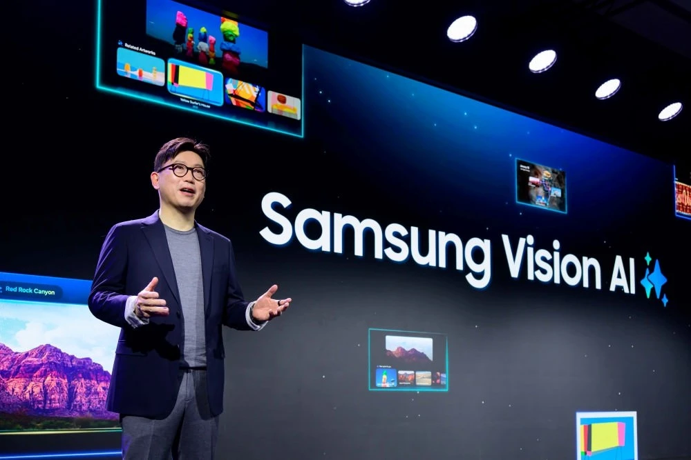 Samsung giới thiệu Vision AI tại sự kiện CES 2025.