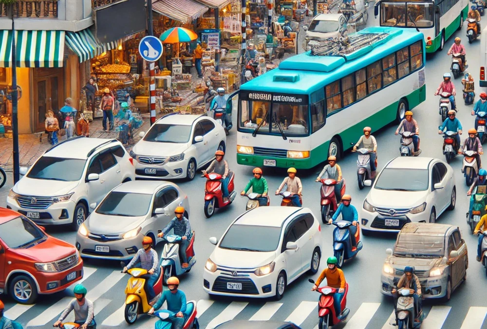 Nhiều kinh nghiệm để né kẹt xe ngày Tết. Ảnh: AI