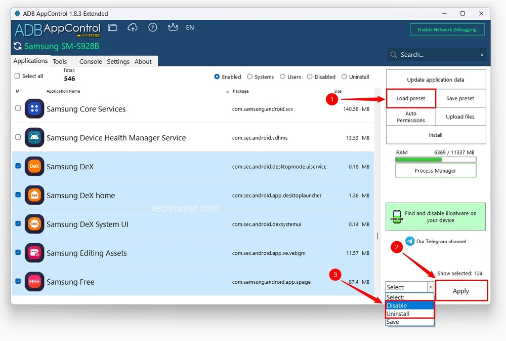 Gỡ bỏ các ứng dụng mặc định trên điện thoại.