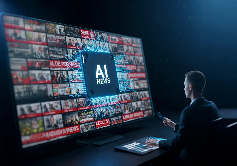 Nghiên cứu của BBC cho thấy AI tóm tắt tin tức đôi khi mắc lỗi nghiêm trọng. Ảnh: AI