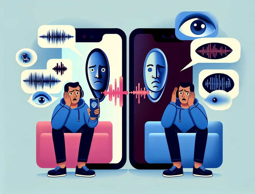 Giả mạo giọng nói bằng AI ngày càng tinh vi. Ảnh: AI