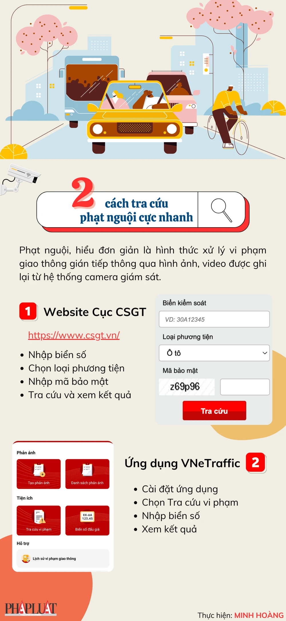 2 cách tra cứu phạt nguội nhanh nhất năm 2025. Ảnh: ;MINH HOÀNG