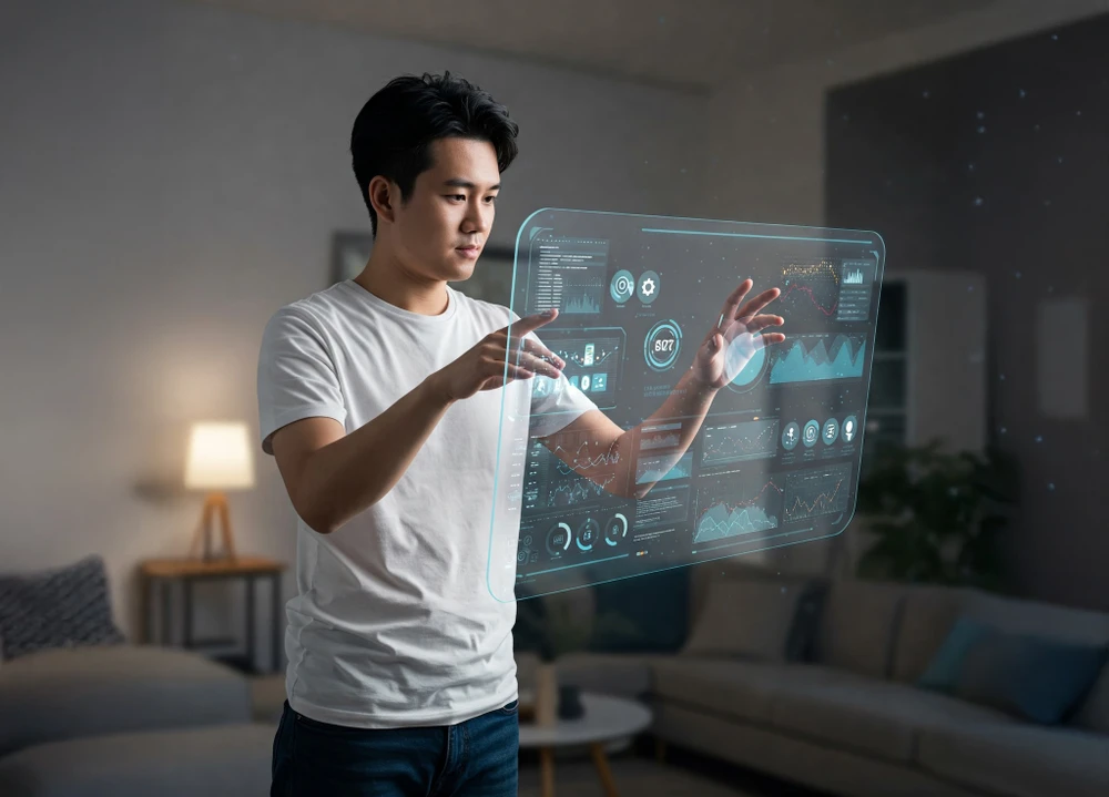 Sam Altman (OpenAI) và Jony Ive dự định tạo ra chiếc điện thoại AI không màn hình. Ảnh: AI