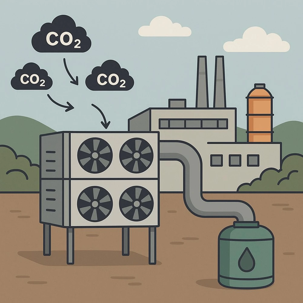 Các công nghệ khí hậu mới đang góp phần xây dựng hành tinh xanh. Ảnh: AI