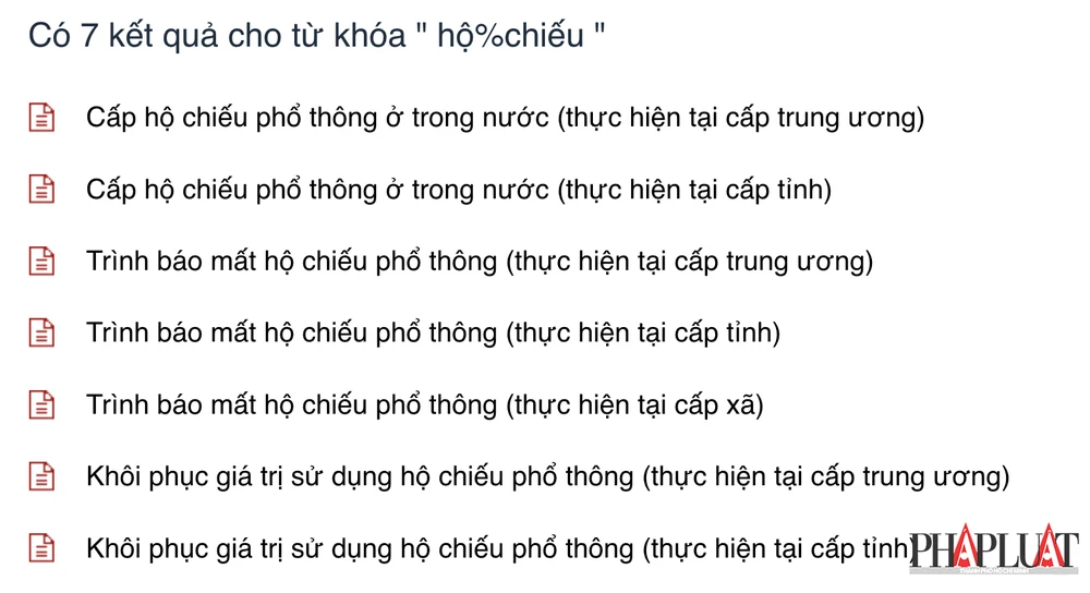 Chọn dịch vụ tương ứng. Ảnh: MINH HOÀNG