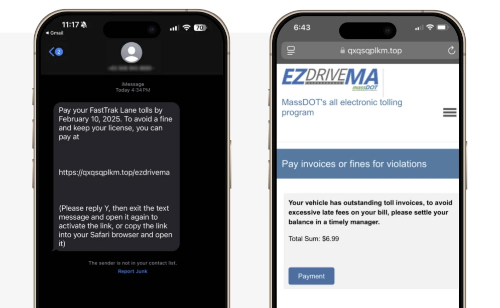 Tin nhắn giả mạo có chứa các tệp PDF độc hại. Ảnh: Zimperium