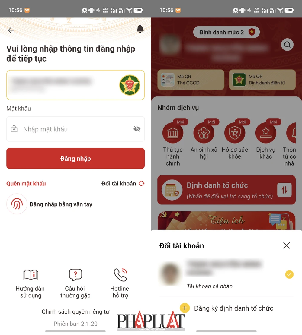 Cập nhật ứng dụng VNeID lên phiên bản mới nhất. Ảnh: MINH HOÀNG