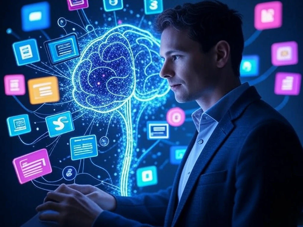 Nội dung của các nhà sáng tạo đang bị sử dụng để đào tạo AI. Ảnh minh họa: AI