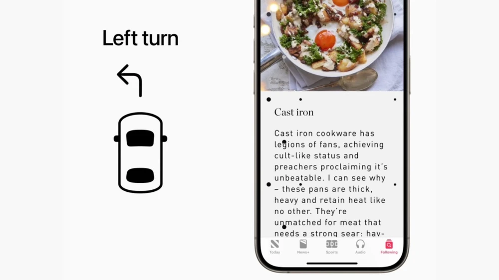 Tin công nghệ 12-5: Bật tính năng chống say tàu xe trong phần Cài đặt - Trợ năng trên iPhone.