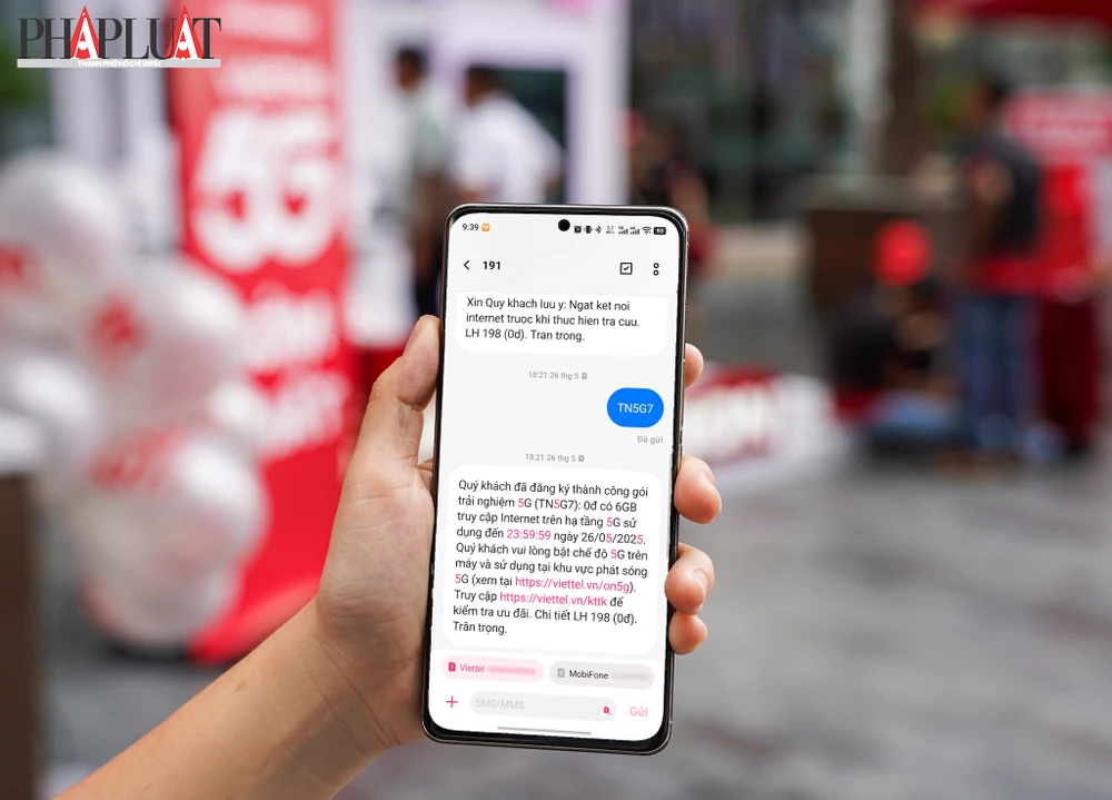 Cách đăng ký 5G miễn phí. Ảnh: MINH HOÀNG