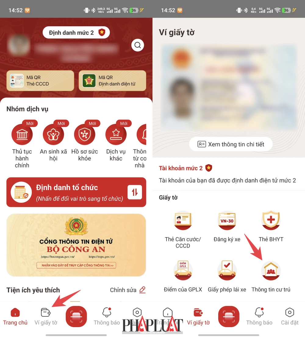 Đăng nhập vào ứng dụng VNeID. Ảnh: MINH HOÀNG