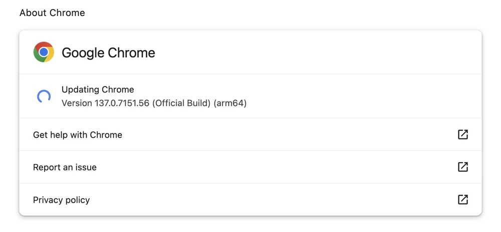 Bản cập nhật khẩn cấp cho trình duyệt Chrome. Ảnh: TIỂU MINH