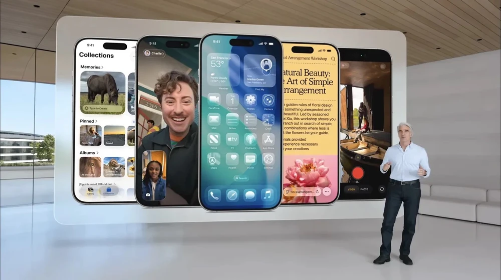 Danh sách các mẫu iPhone tương thích với bản cập nhật iOS 26. Ảnh: Apple
