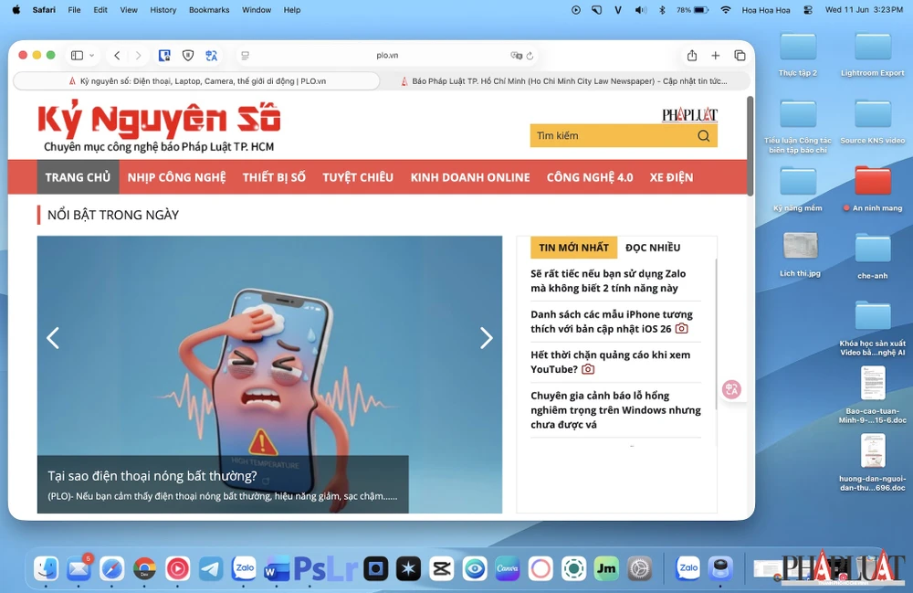 Tin công nghệ 11-6: Trải nghiệm nhanh macOS Tahoe 26. Ảnh: TIỂU MINH