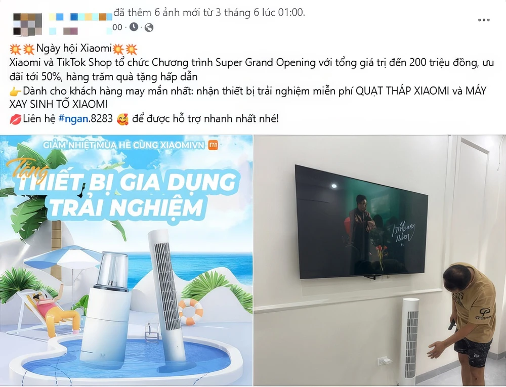 Hình thức lừa đảo kiểu mới, tạo tài khoản và đăng chương trình khuyến mại giả mạo Xiaomi.