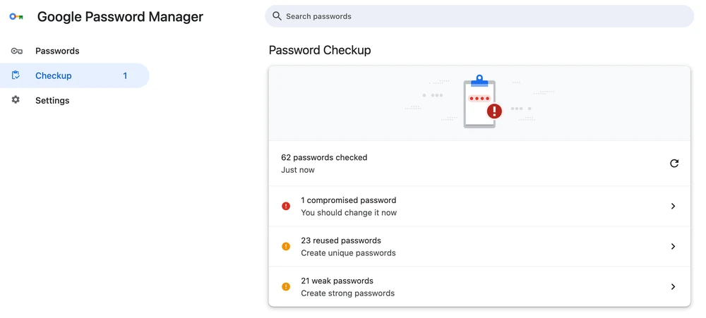Kiểm tra mật khẩu có bị rò rỉ hay không. Ảnh: TIỂU MINH