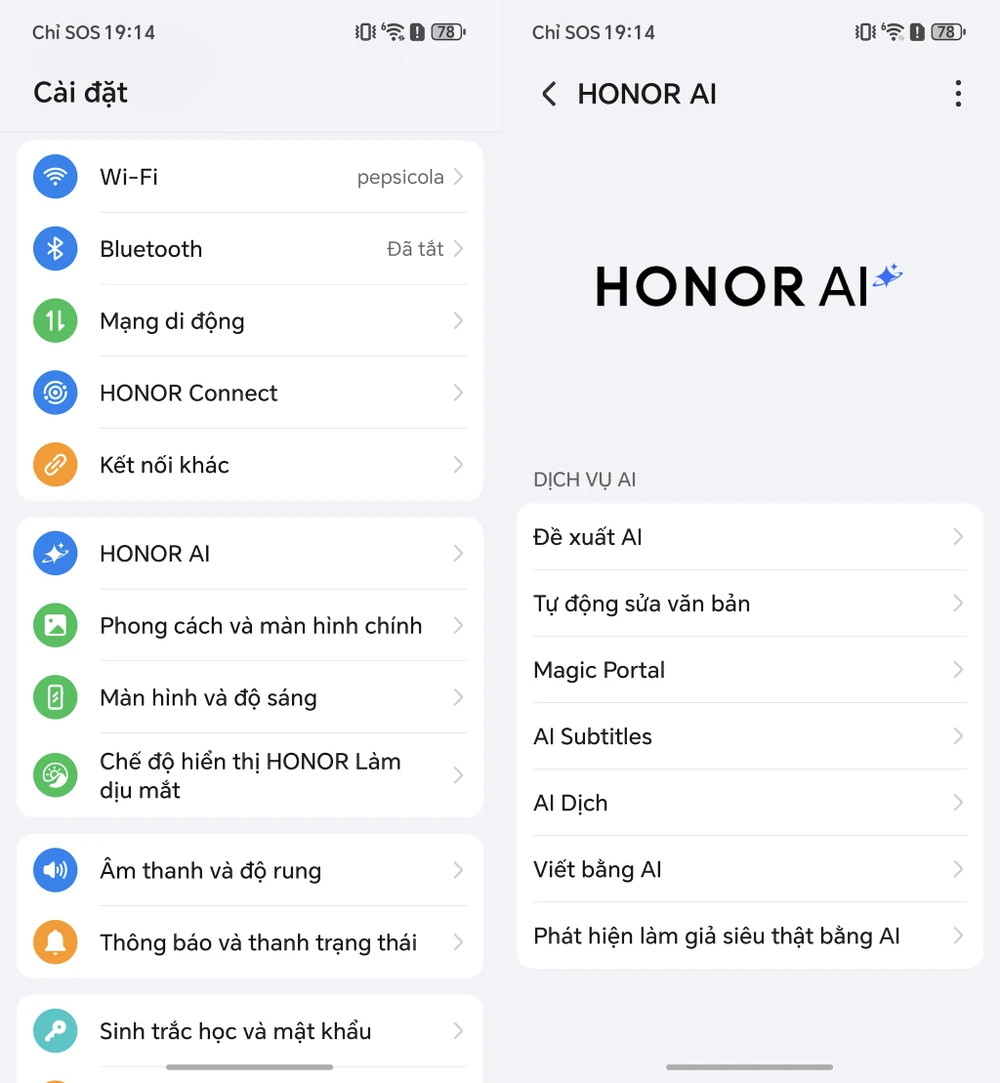 Các tính năng AI trên Honor 400 5G series. Ảnh: TIỂU MINH