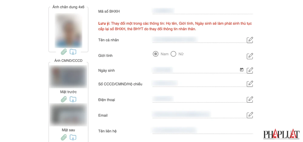 Người dân cần cập nhật đầy đủ thông tin, CCCD để không bị mất quyền lợi BHXH. Ảnh: MINH HOÀNG