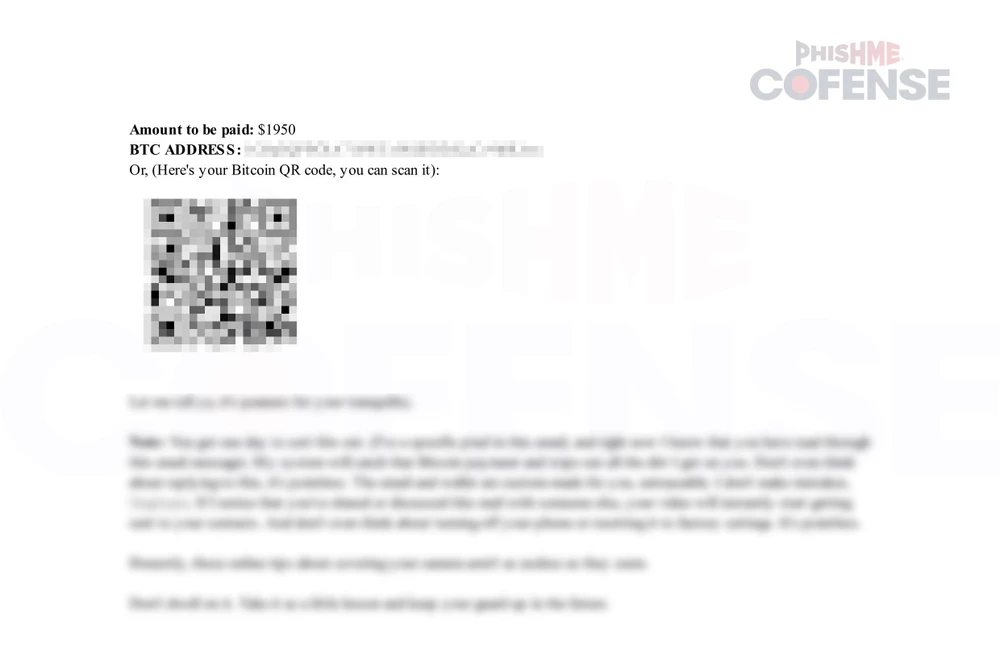 Email lừa đảo, lợi dụng hình ảnh trên Google Street View để tống tiền. Ảnh: Cofense