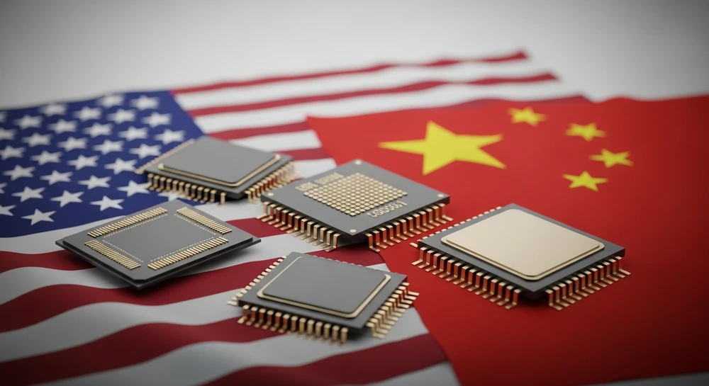 Tin công nghệ 4-7: Hoa Kỳ gỡ bỏ lệnh kiểm soát xuất khẩu phần mềm thiết kế chip sang Trung Quốc. Ảnh: AI