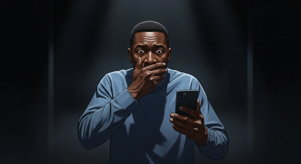 Nếu bạn nhận được các tin nhắn cảnh báo, nhiều khả năng điện thoại bị theo dõi. Ảnh: AI