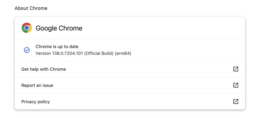 Cập nhật trình duyệt Chrome lên phiên bản mới nhất để hạn chế bị tấn công. Ảnh: TIỂU MINH