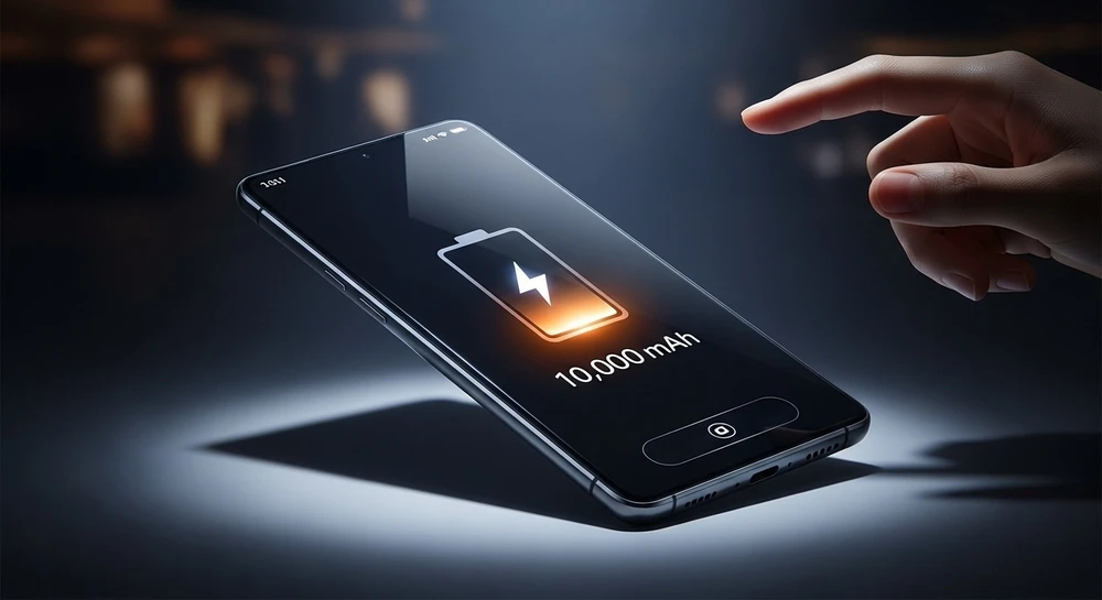 Điện thoại pin khủng 10.000 mAh ra mắt với độ mỏng như Galaxy S25 Ultra. Ảnh minh họa: AI