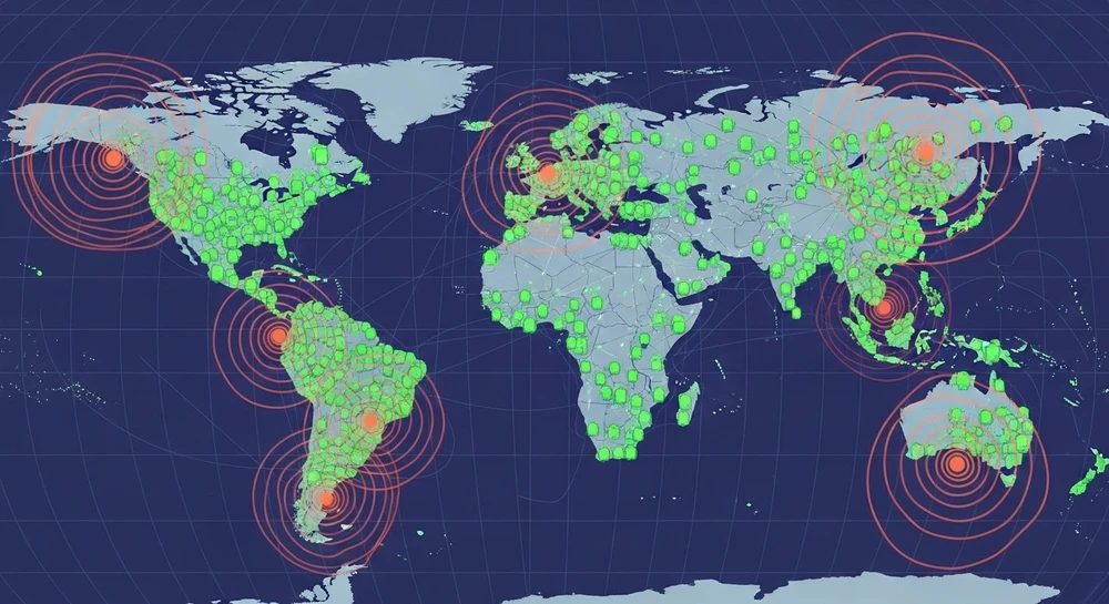 Hệ thống cảnh báo, phát hiện động đất của Google được đánh giá khá hiệu quả. Ảnh minh họa: AI