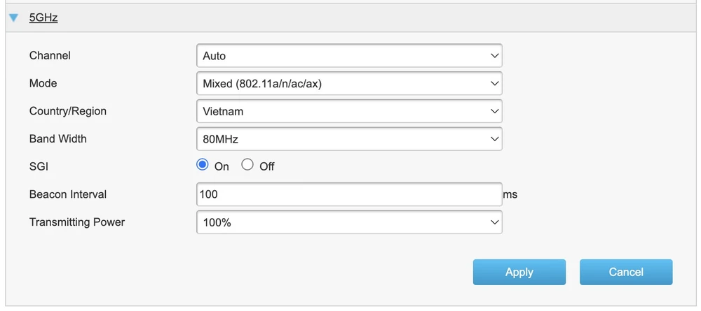 Thay đổi kênh cho router để tránh bị nhiễu. Ảnh: MINH HOÀNG